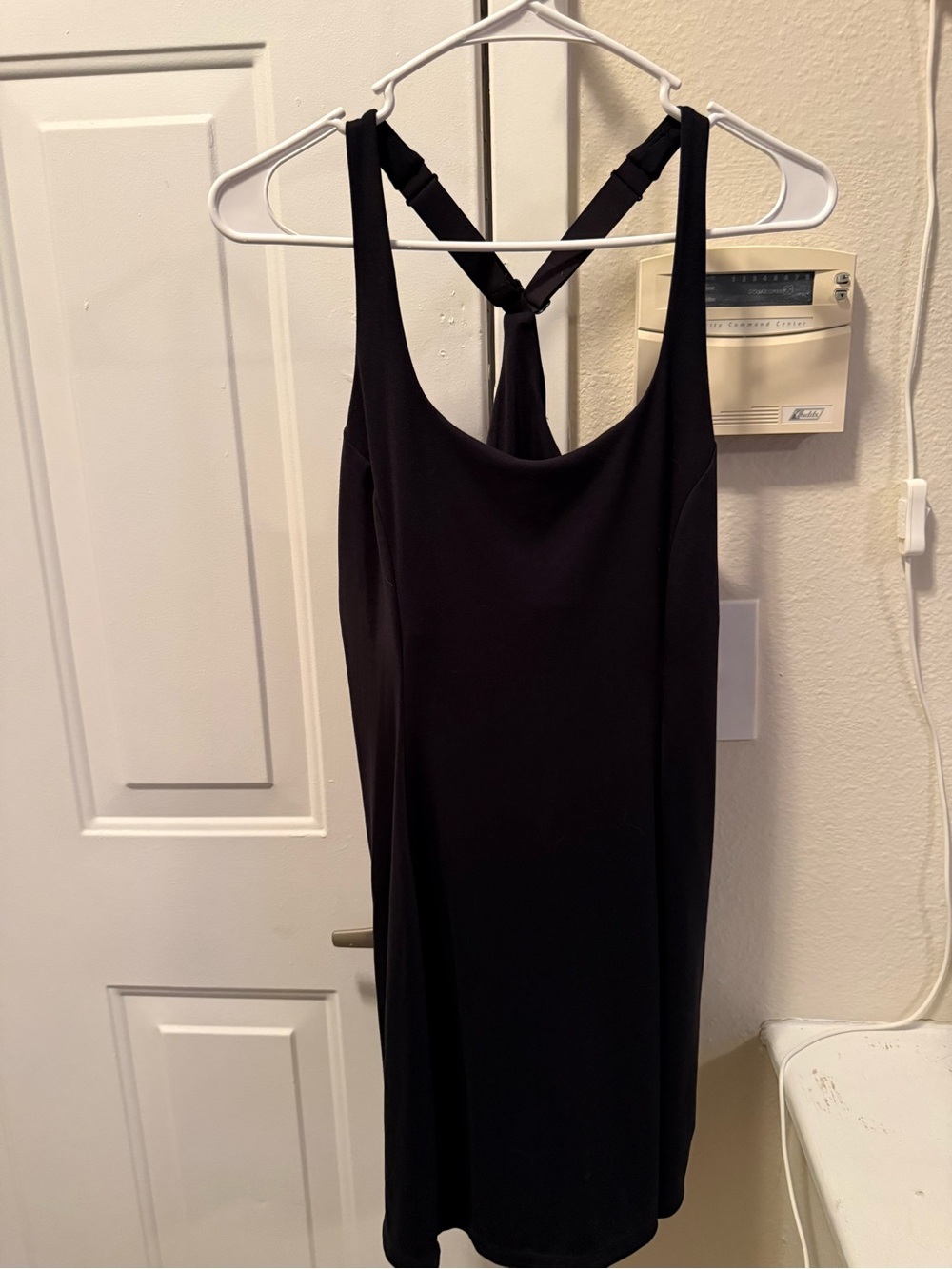 PINK Victoria's Secret Black Crossback Tank Dress